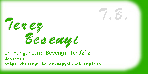 terez besenyi business card